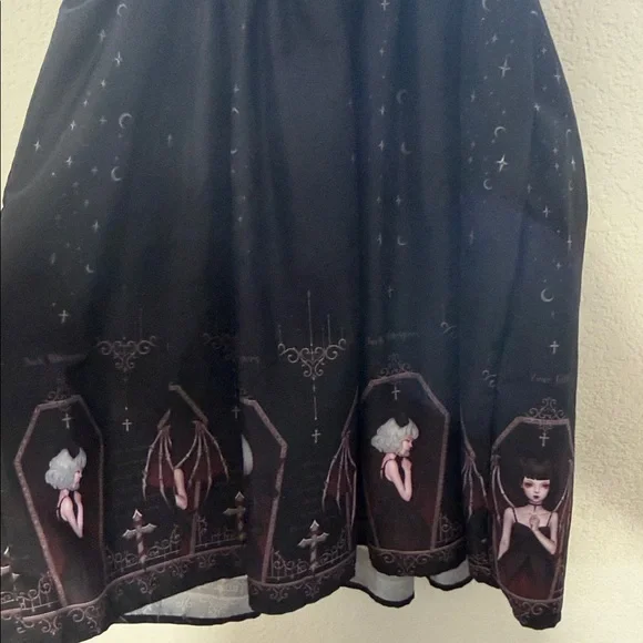Lolita Dress with Angelic Coffin Print - Picture 9 of 13